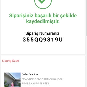 Balbe Fashion Yanlış Beden Gönderildi