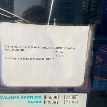 A101 Marketin Gün Ortası Kapalı Olması