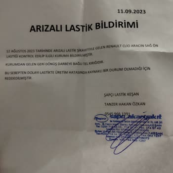 Goodyear Lastik Sorunumu Çözmüyor