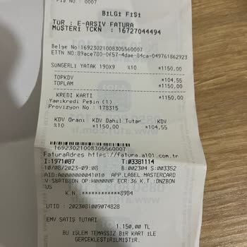 A101 Sünger Yatak İademle İlgilenmiyor