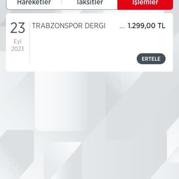 Trabzonspor Dergisi Trabzonspor Dergi Aboneliği Ödemeleri Ve İptal İşlemi