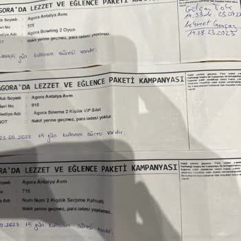 Agora Bowling Antalya Agora Kanunsuz İşlem Yapıyor!