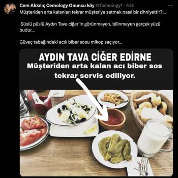 Aydın Tava Ciğer Edirne İnsan Sağlığı İle Oynuyor
