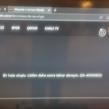 Todtv Sa-40490805 Hata Kodu