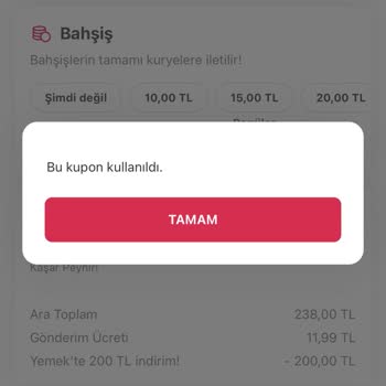 Yemeksepeti Garanti Yeni Üye Koduna Kondu Ve Kuponu Kullandırtmadı