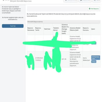 YEPAŞ (Yeşilırmak Elektrik Perakende) Abonelik Başvurusu Sorunu
