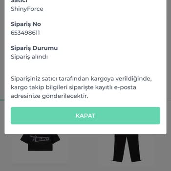 Shiny Force Ürünüm Kargolanmadı Yardımcı Olur Musunuz