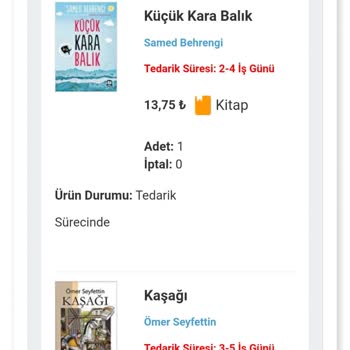 Kidega 7 Günde İstanbul İçinde Kitap Siparişi Teslim Edemeyen Firma!