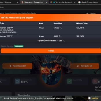 Oyun Exe Sitesinde 5 Tana Valorant Vp Alıdım Sadece 1 Verildi