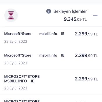 Microsoft Kartımdan Habersiz Para Çekildi