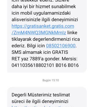 Gratis Ürün Teslim Edildi Diyor Ama Edilmedi