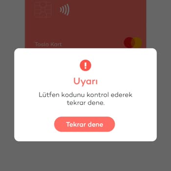 Yeni Aldığım Tosla Kartı Aktifleştiremiyorum