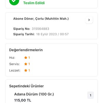 Migros Yemek Siparişi Teslimat Yapmadı.