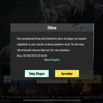 PUBG (Pubgmobile.com) Hesabım Banlandı Açılmasını Talep Ediyorum