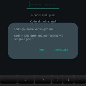 WhatsApp Hesabımı Ele Geçirmeye Çalıştıkları İçin Kullanamıyorum