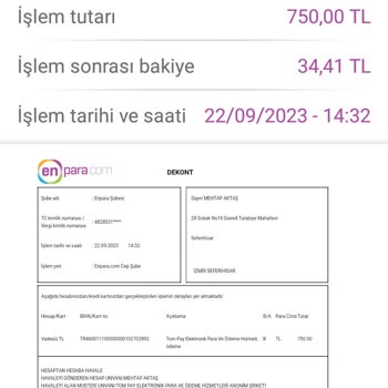 Tom Pay'den Para İadesi Yapılmadı