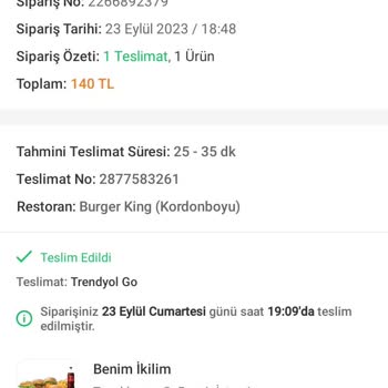 Trendyol Siparişim Elime Ulaşmadı Ve İptal Edildi