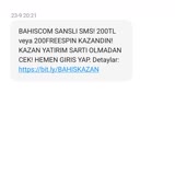 Turkcell Spam Mesaj Bahis Siteleri