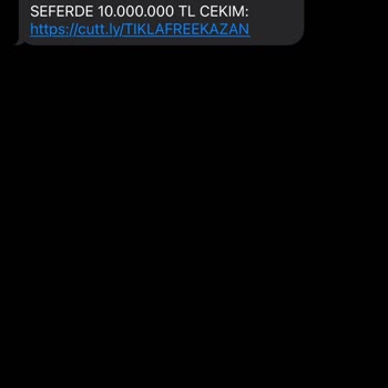 Vodafone +44le Başlayan Numaralardan Gelen Mesajlar
