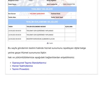 Aras Kargo Güleryüz Şubesinin İlgisizliği