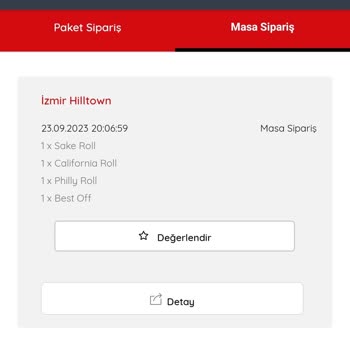 Sushico Hilltown Şubesi Hakkında Şikayet