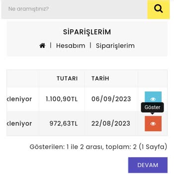 Geldimarket Siparişlerimin Teslim Edilmemesi Ve Para İadesi Yapılmaması!