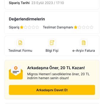 Migros Eksik Ürün Yanlış Ürün