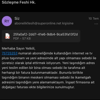 Superonline 3 Aydır Devam Eden Abonelik Fesih Sorunu