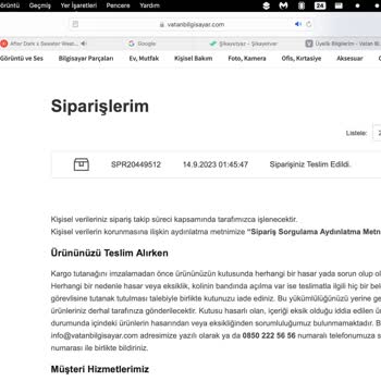 Vatan Bilgisayar Pişmanlıktır!