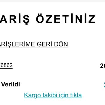 Watsons Online Mağazaya Teslim Siparişim Hala Ulaşmadı