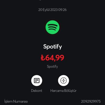 Spotify Ayda 2 Kez Ödeme Alıyor Yapı Kredi İznim Olmadan Onaylıyor!