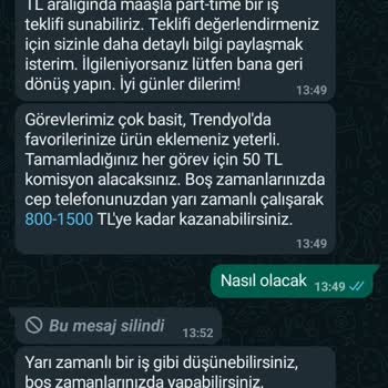 Trendyol Tedbir Amaçlı Bildirim.