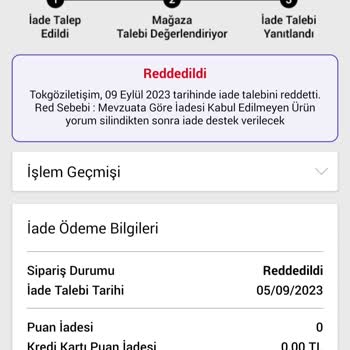 Tokgöz İletişim İade Ürüne El Koyan Ve Ücret İadesi Yapmayan Bir Firma.