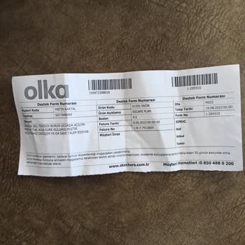 Skechers İncelenen Ürünün Reddi