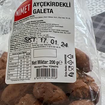 A101 El Yapımı Ayçekirdekli Galetadan Taş Çıktı