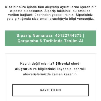 Bershka Siparişiniz İptal Oldu