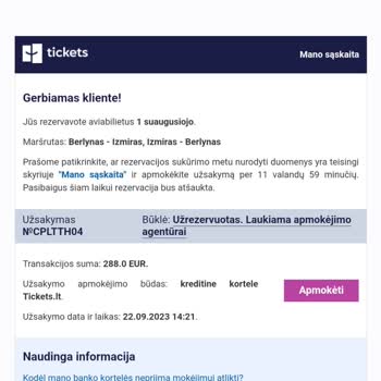 Tickets.com.tr Hesabımdan 288€ Çekildi. Hava Alanında Adıma Ait Bilet Yok Dendi...