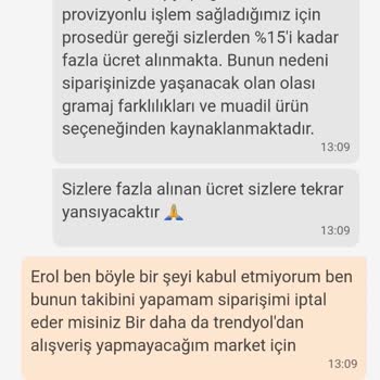 Trendyol Hızlı Market Yanlış Ürünü Geri Almıyor