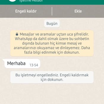 WhatsApp Bilinmeyen No Dan Mesaj