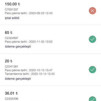 Gardrops Para Çekme İsteğim İptal Edildi Yazıyor Ortada Para Yok
