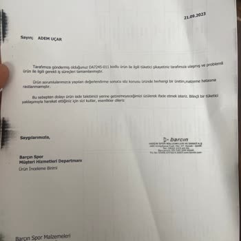 Barçın Spor Ve Nike Ayakkabı Ürün Hatası Kabul Etmemeleri