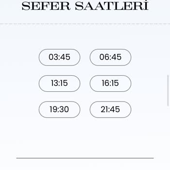 Havaş Otobüs Kalkış Saati