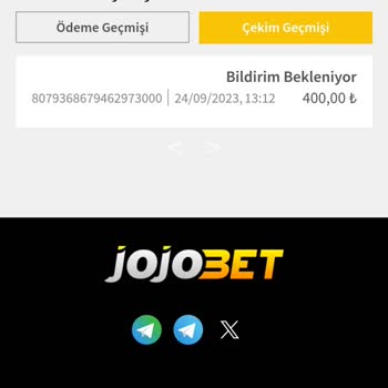Jojobet Para Çekme İşlemi