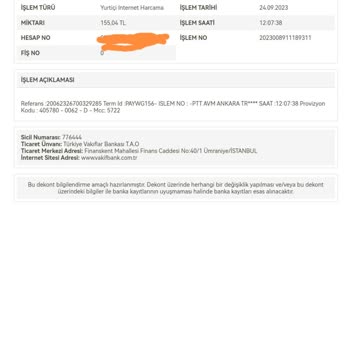 PttAVM Ödeme Yapıldı Ama Siparişim Yok.