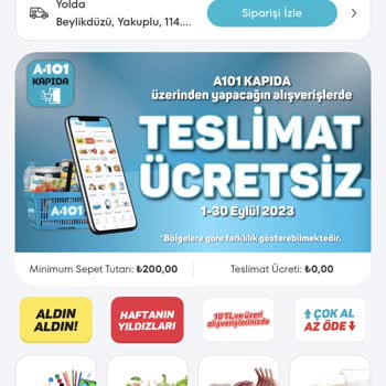 A101 Kapıda Uygulaması Boşvermişliği.