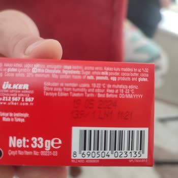 Ülker Bozuk Çıkan Çikolata