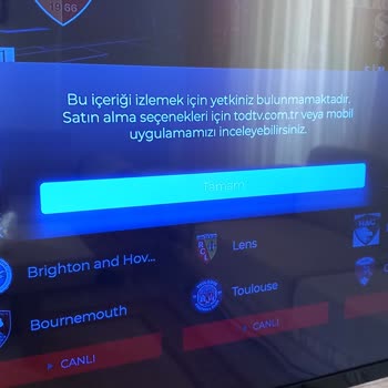 Todtv İçeriği İzlemek İçin Yetkiniz Bulunmamaktadır