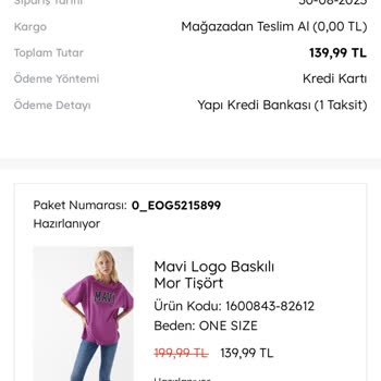 Mavi'nin Ürün Tedarik Sorunu