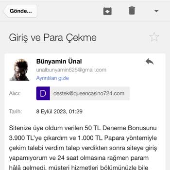 Queencasino Ödeme Yapılmıyor Muhatap Yok