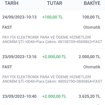 PayFix Banka Hesabına Para Geçmemesi